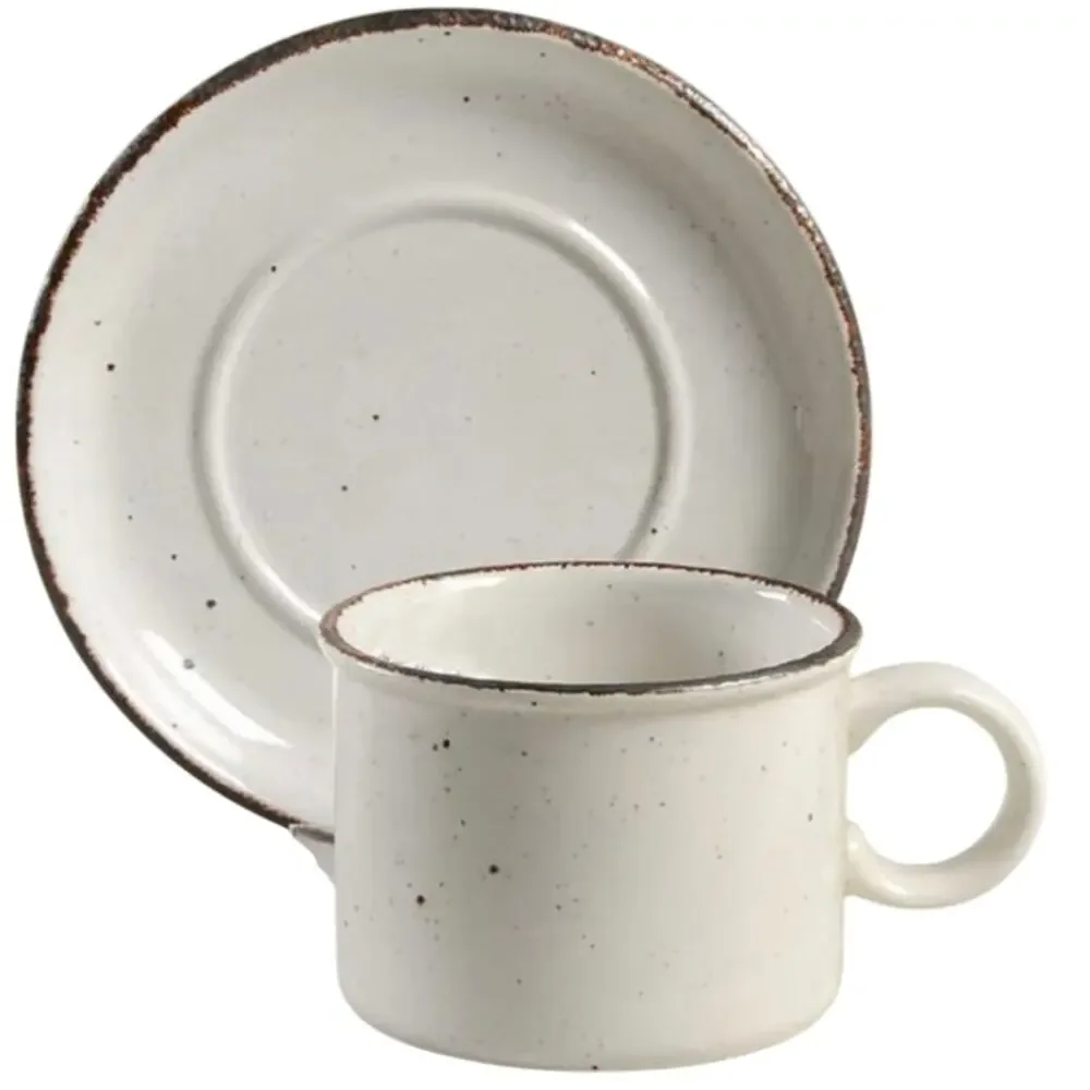 Stonehenge Midwinter Creation Vintage Flat Cup & Saucer 4 Sets